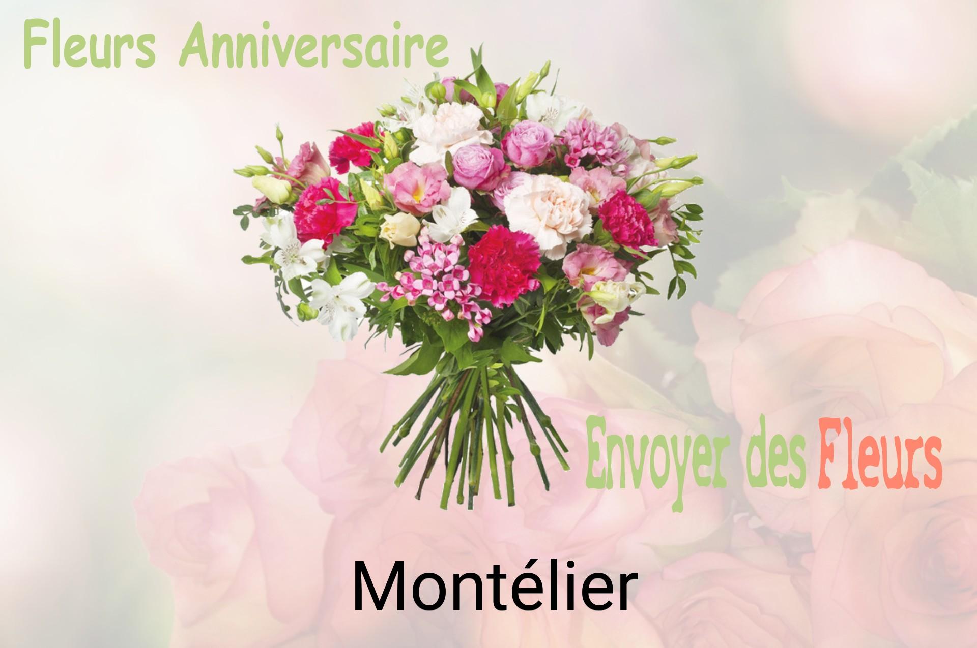 Bouquet de fleurs d’anniversaire livré à Montélier