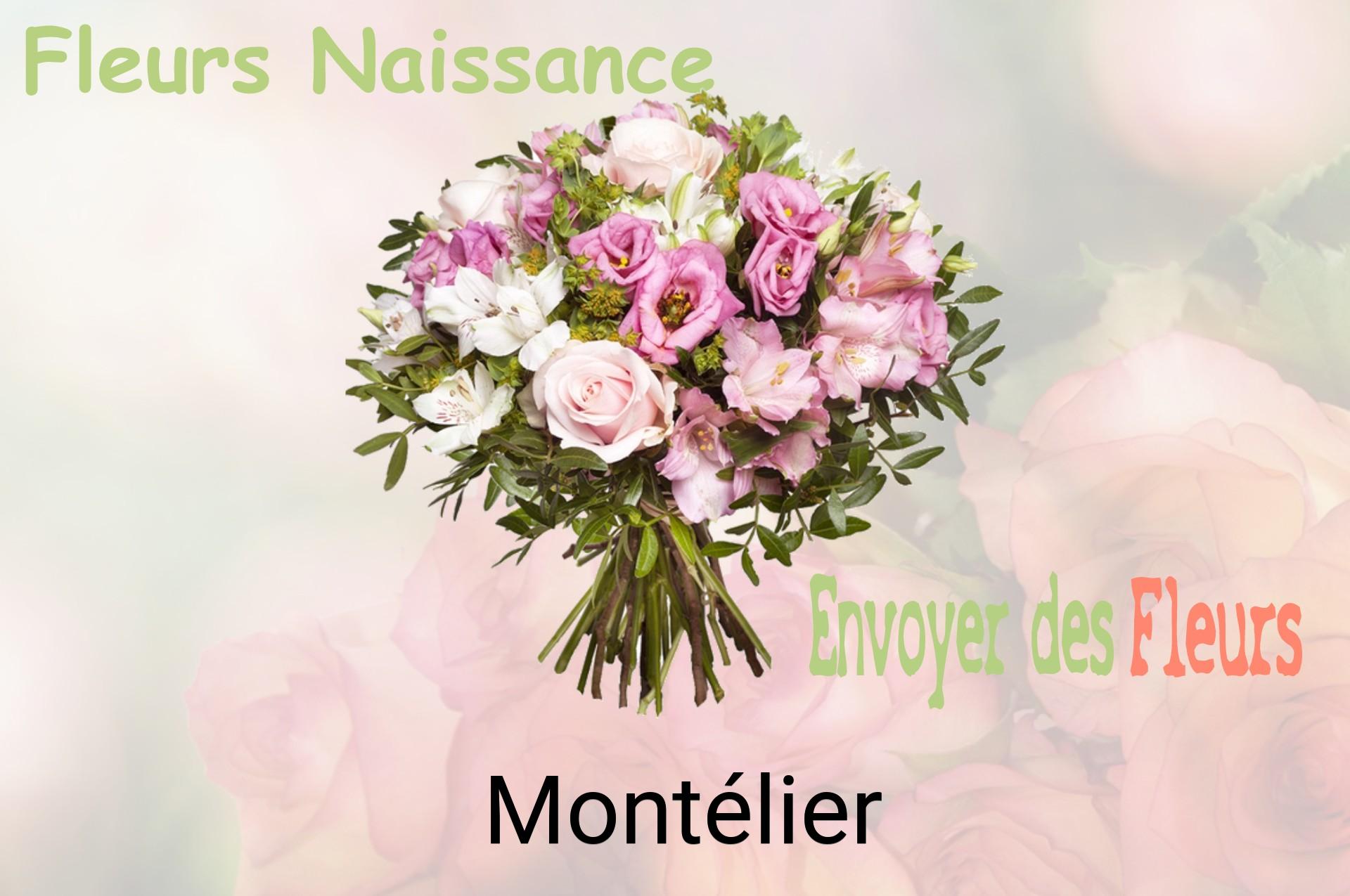 Bouquet de fleurs de naissance livré à Montélier